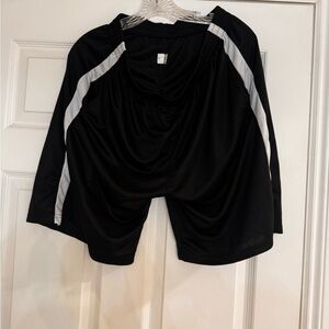 Source Unknown Black and White Athletic Shorts